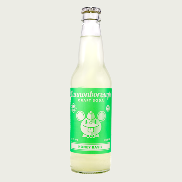 Cannonborough Honey Basil Craft Soda 12oz bottle