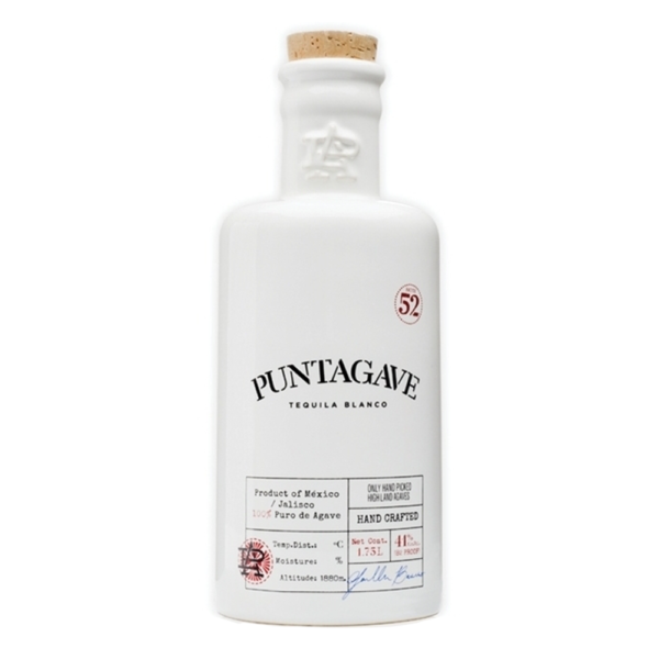 Puntagave Artisanal Batch 52 Blanco Tequila 750ml Ceramic Bottle